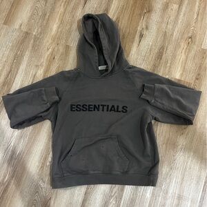 medium gray essentials hoodie